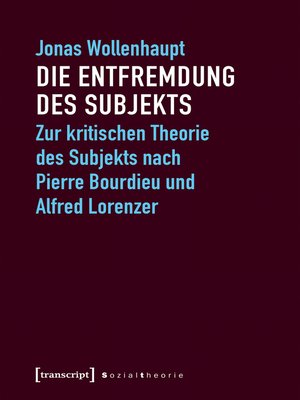 cover image of Die Entfremdung des Subjekts